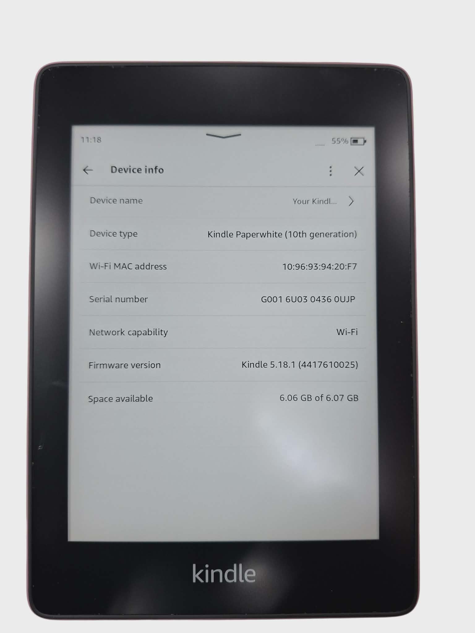 Kindle paperwhite 4GB Wi-Fi ブラック キンドル ペーパーホワイト 黒